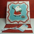Bo Bunny Santa Easel Card