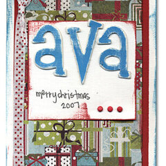 Ava's Christmas Card