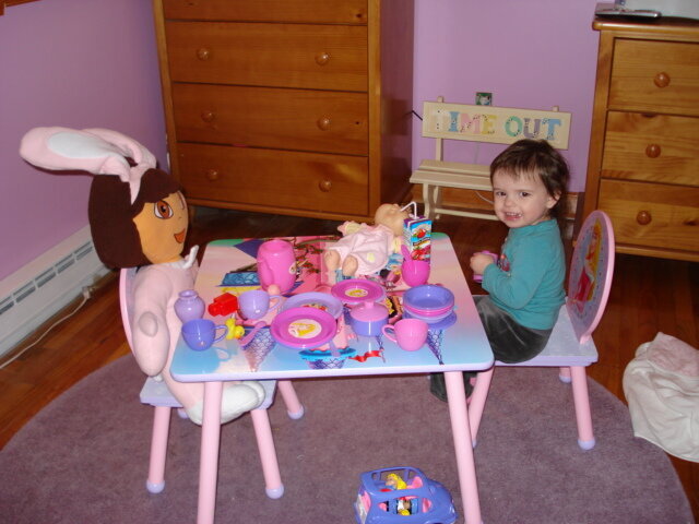 My daughters first tea party