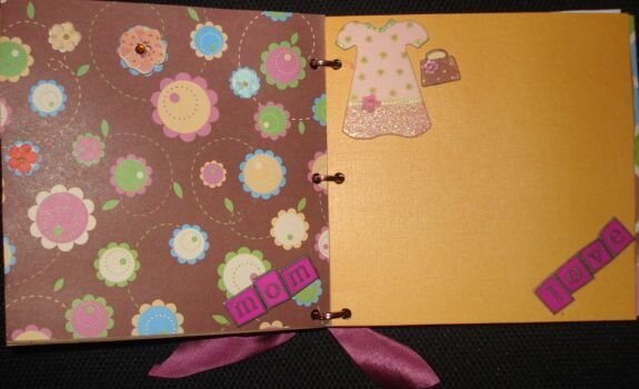 paper bag mini book for Mothers Day