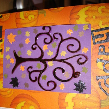 Happy Halloween Accordian Book front page