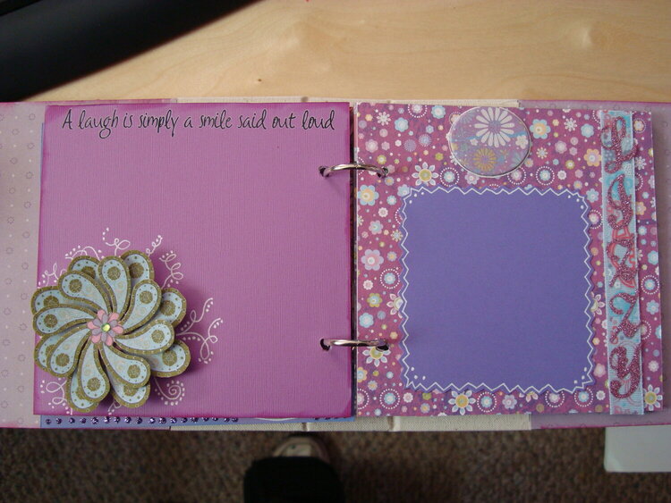 Mini Chipboard book for my SIL
