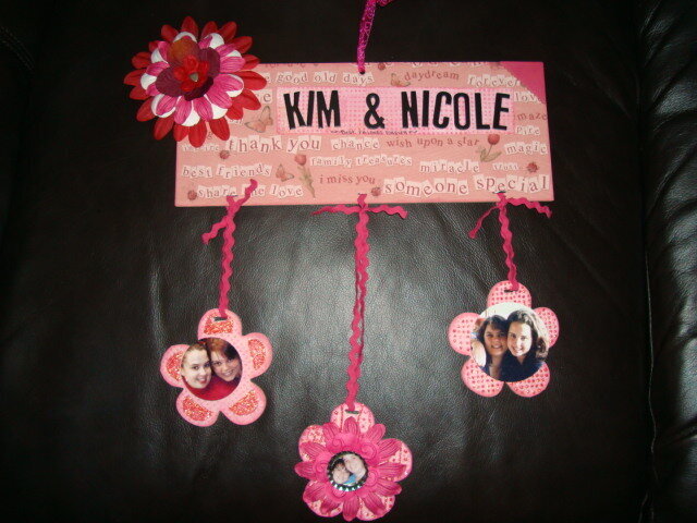 Kim &amp; Nicole Best Friends Forever wall keepsake
