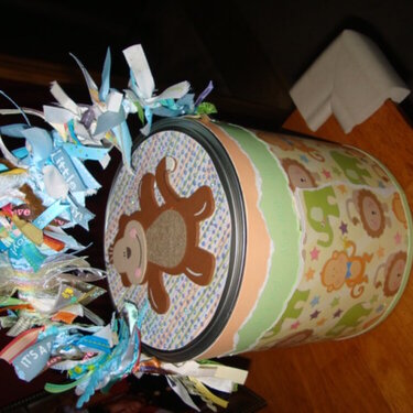 Jungle theme Baby Shower Pail