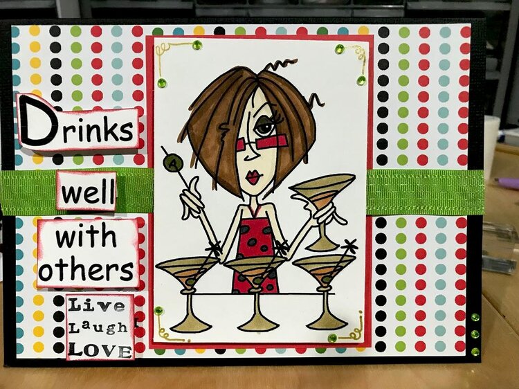 Drinks Well With Others Card