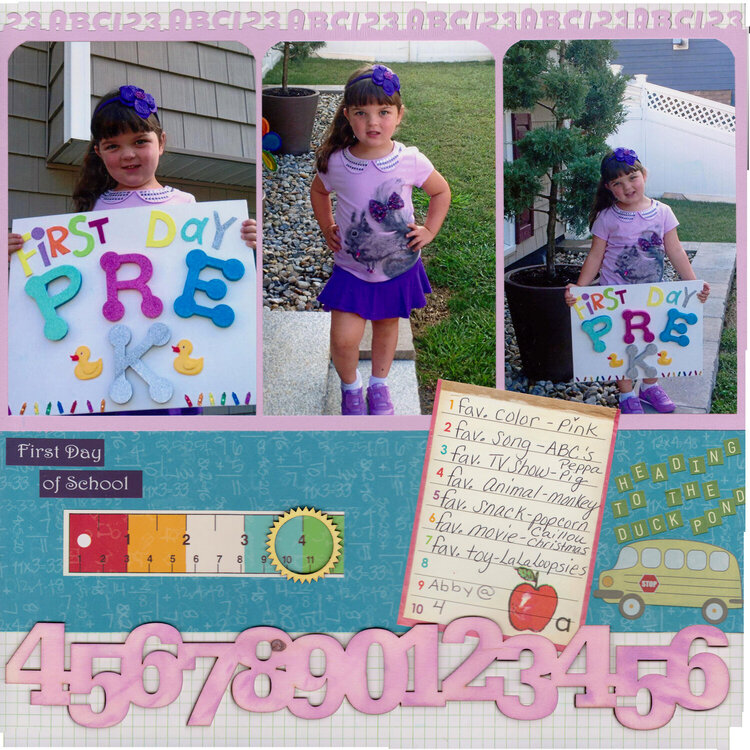 First day of Pre K!