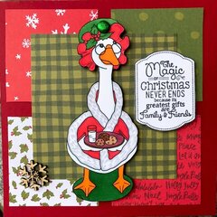 Mrs. Clause the Goose card