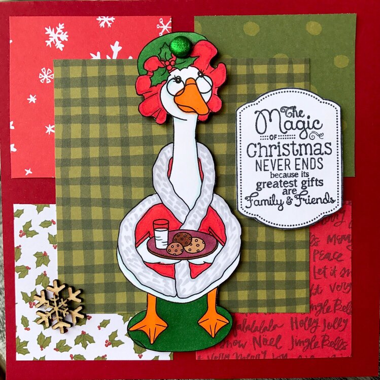 Mrs. Clause the Goose card