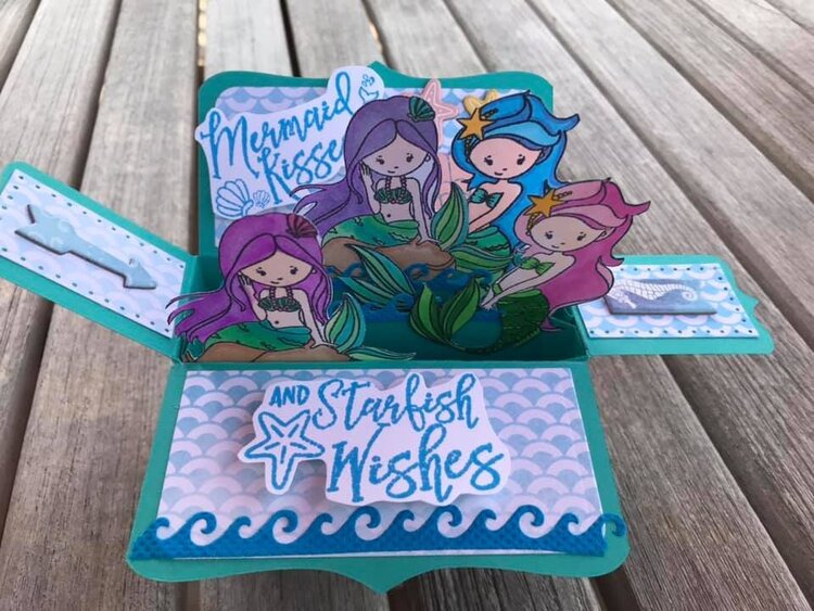 Mermaid Box Card