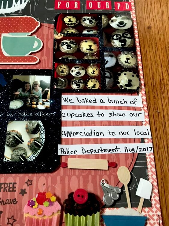 journaling strips and jolee stickers up close