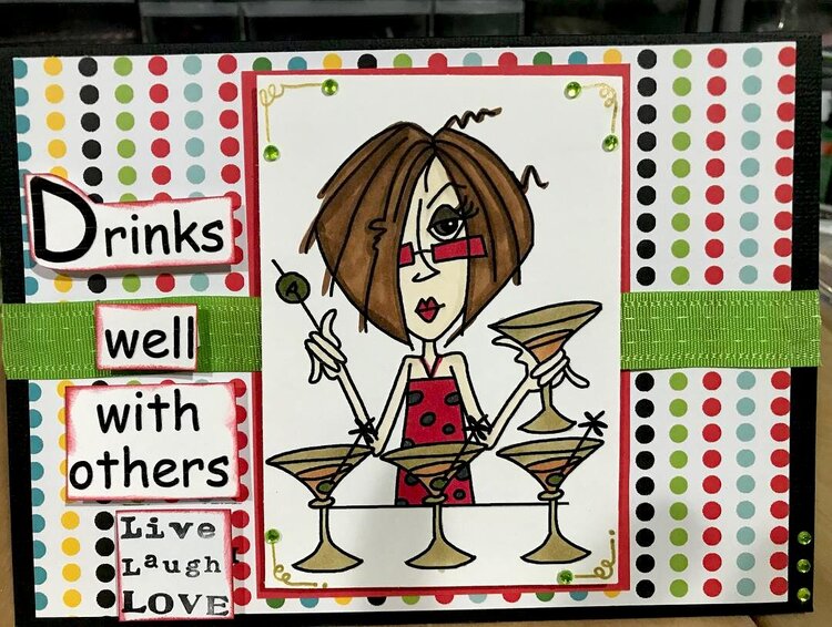 Drinks Well With Others Card