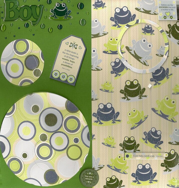 Baby Boy (frog layout)