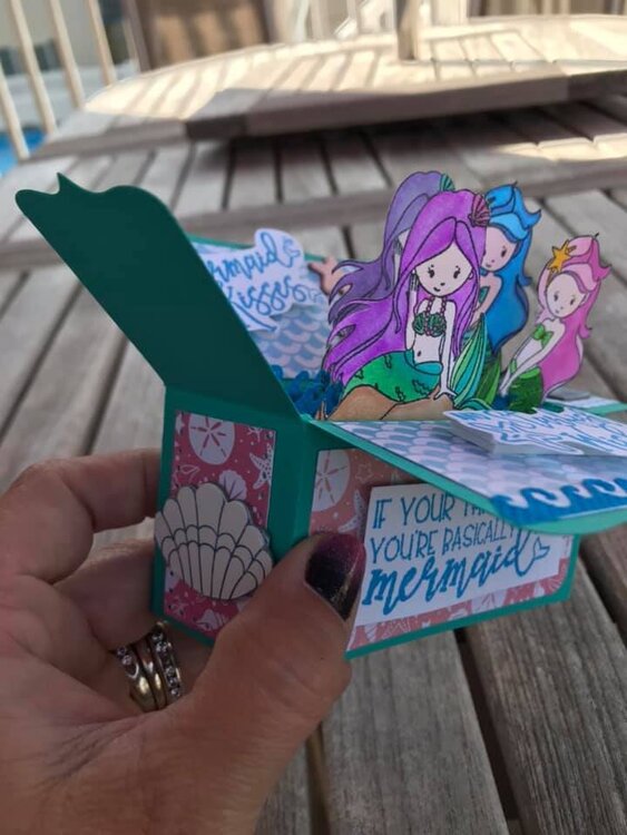Mermaid Box Card