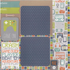 Game on (premade 4x4 pic) page