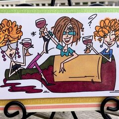Wine is always better with friends card