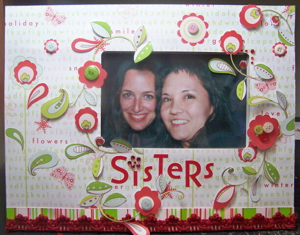Sisters - altered picture frame