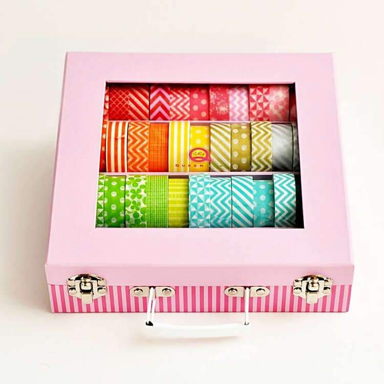 Queen and Company Tape Trunk - Rainbow Trendy Tape Shown sold separately