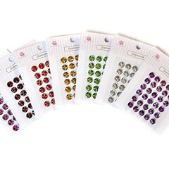 New Queen and Co 8mm diamond stones in 8 colors  - just peel and stick!