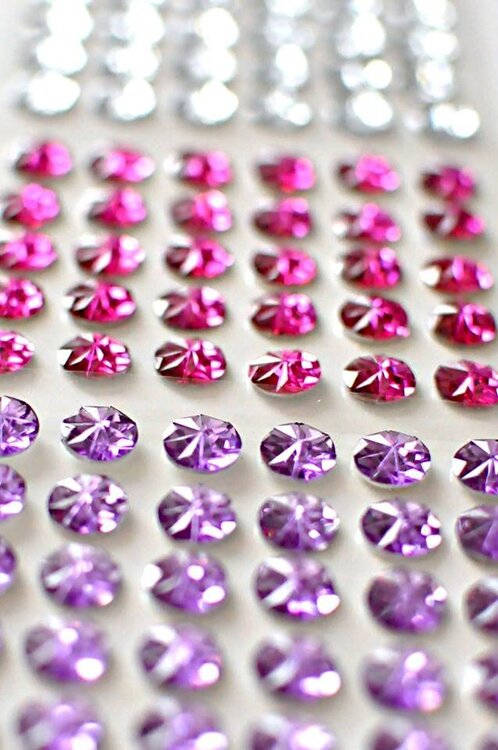 New Queen and Co 8mm diamond stones in 8 colors  - just peel and stick!