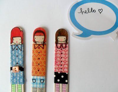 Miss Lolly Dolly Washi Tape Dollys using Queen &amp; Co Trendy Tape