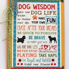 Dog Wisdom card by Suzy Plantamura