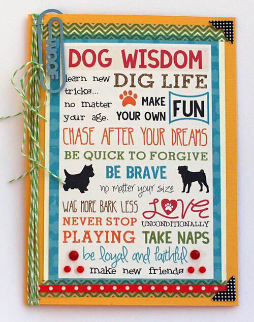 Dog Wisdom card by Suzy Plantamura