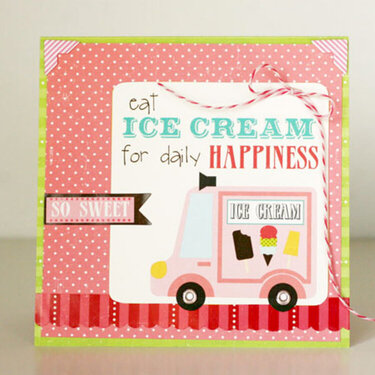 Eat Ice Cream for Daily Happiness card by Greta Hammond