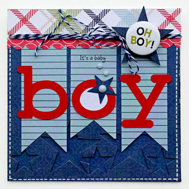 It&#039;s a Baby Boy card by Kelly Goree