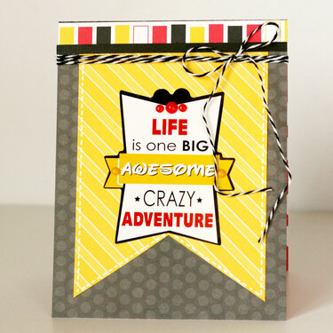 Life is one Big Awesome Crazy Adventure card by Greta Hammond