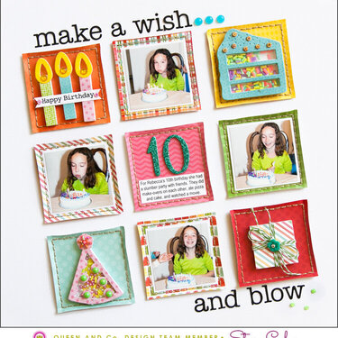 Birthday Inspiration featuring the Queen & Company Birthday shaker Kit