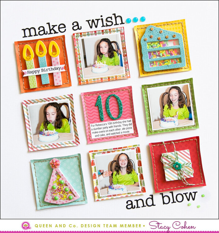 Birthday Inspiration featuring the Queen &amp; Company Birthday shaker Kit