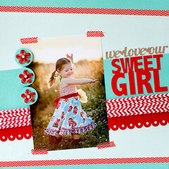 We Love Our Sweet Girl featuring Queen & Co Stylish Stix