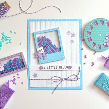 A Little Hello featuring Queen and Company's Say Cheese Shaker Shape Kit