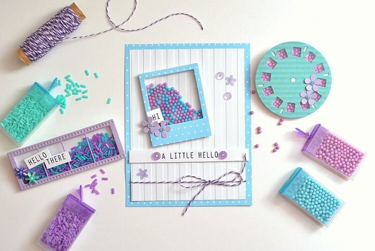 A Little Hello featuring Queen and Company&#039;s Say Cheese Shaker Shape Kit
