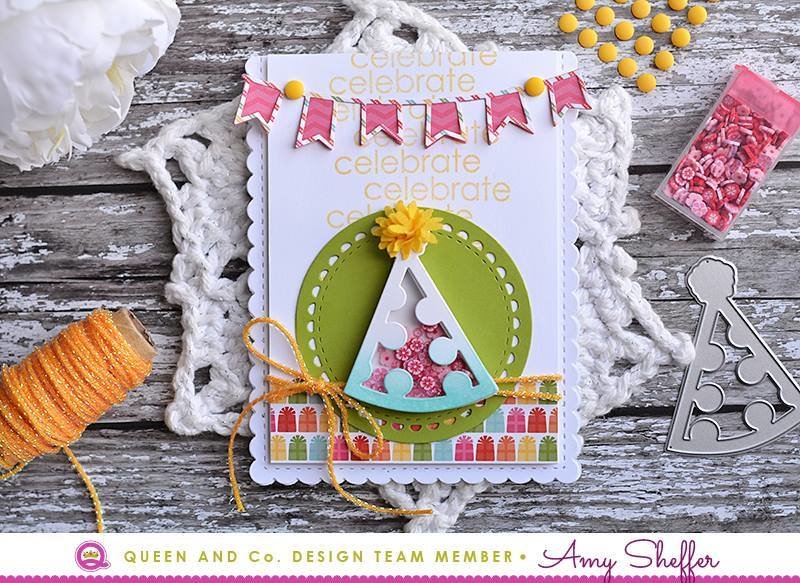 Birthday Inspiration featuring the Queen & Company Birthday shaker Kit