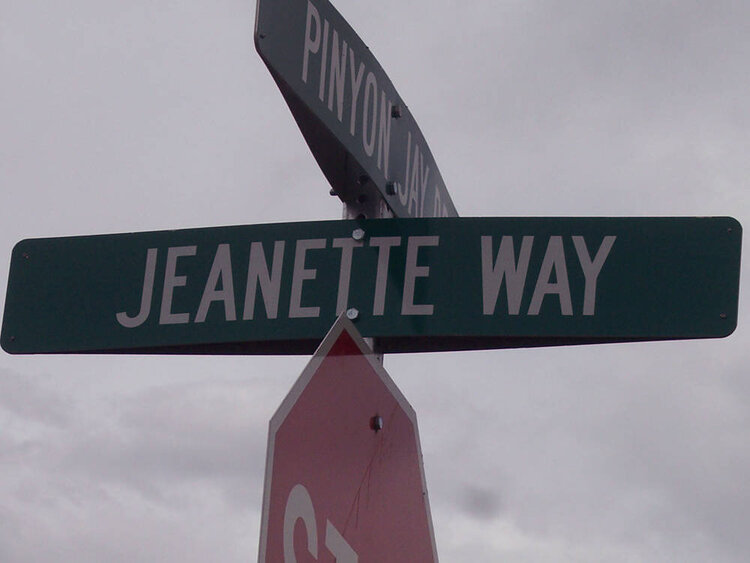 #12  Street Sign with girls name (my name)