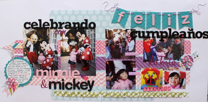 The 2 birthday layouts together!