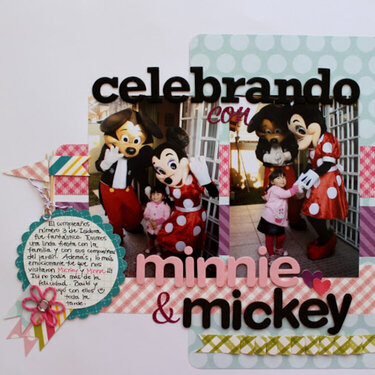 Celebrando con Mickey y Minnie