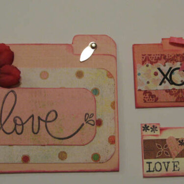 Altered mini file folders(shs swap) - Valentine&#039;s Day