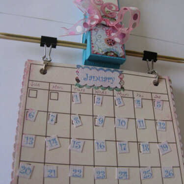 Clothespin Calendar