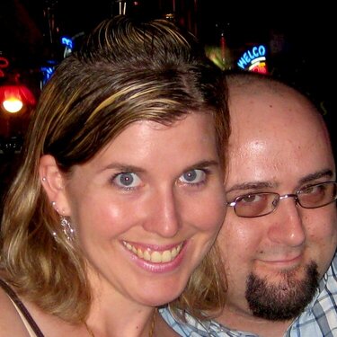 Me and my hubby on my 30th birthday