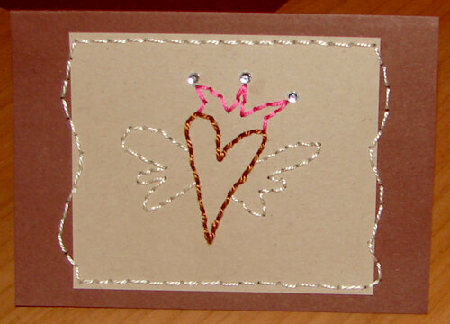 another handstitched bd card