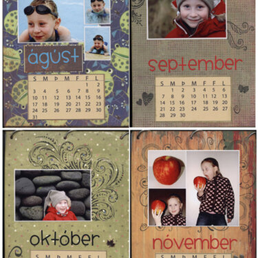 Calendar 2008, august-november