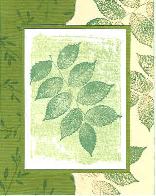 Green Note Card