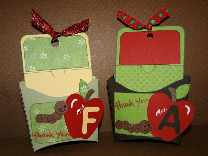 Teacher Appreciation gift card holders