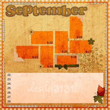 September P365 template