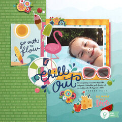Â�Chill OutÂ� Summer Layout by Renee Zwirek