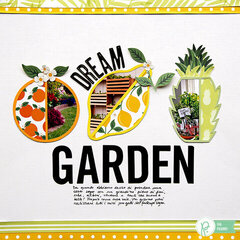 Dream Garden Layout by Eva Pizarro for Pebbles Inc