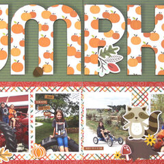 Pumpkin Farm Double Page Layout