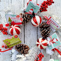 Christmas Card Holder Wreath